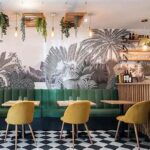 Modern Art-inspired Café Ambiance